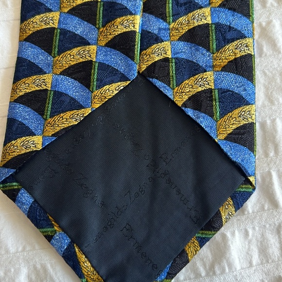 Vintage 100% silk Zegna tie - Picture 3 of 7